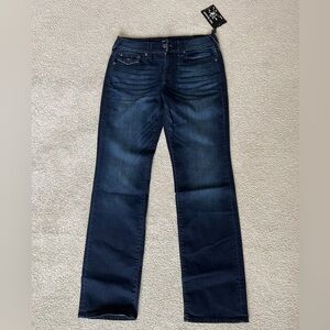 NWT True Religion Ricky Relaxed Straight Jeans 32x33